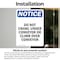 Signmission Do Not Crawl Under Conveyor Or, 7 in W x Rectangle, Vinyl Decal OS-2PACK-NS-D-710-V-11130 - alternate 2